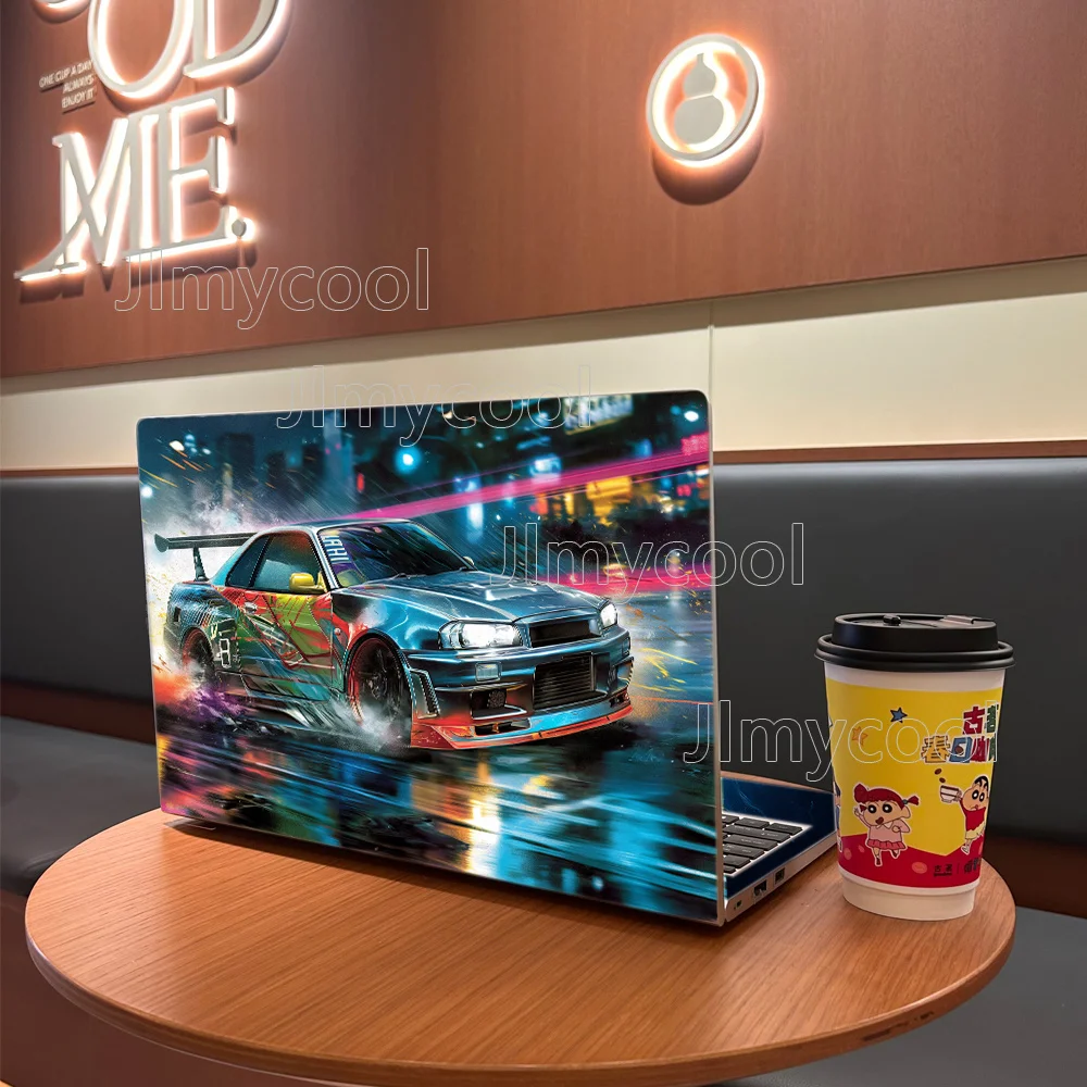 2 Durable Cool Car Sports Car Vinyl Laptop Stickers Art Scratch Protection Sticker for MacBook PC Chromebook