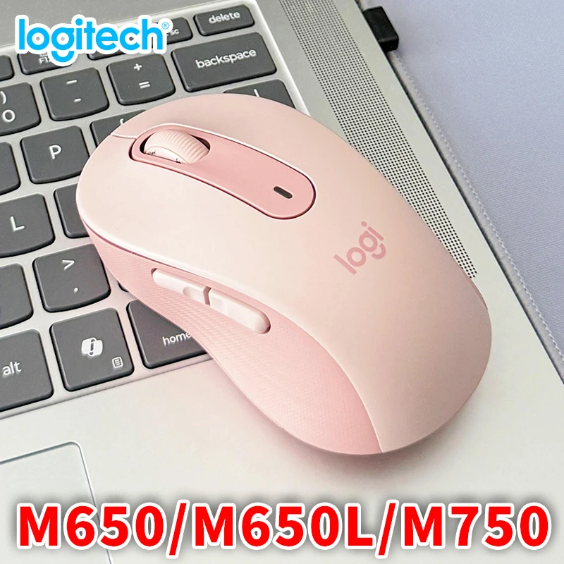 لوجيتك الرائد الرسمي M750/M650/M650L ماوس لاسلكي مع بلوتوث للاستخدام المكتبي المنزلي وأجهزة الكمبيوتر المحمولة وأجهزة الكمبيوتر المكتبية.