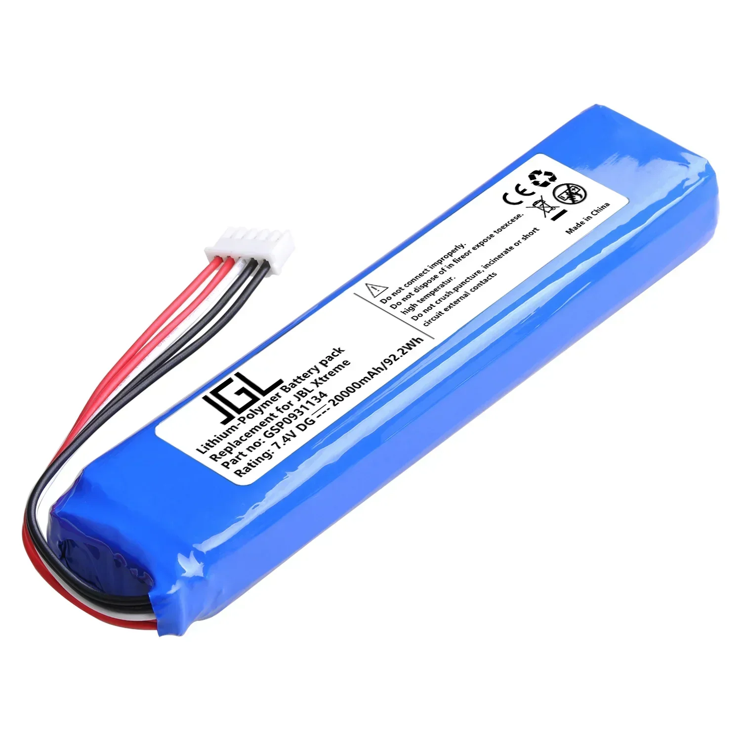 4 Pack 100% Original 7,4 V 20000mAh Batterie GSP0931134 Für JBL Xtreme Xtreme 1 Bluetooth Lautsprecher