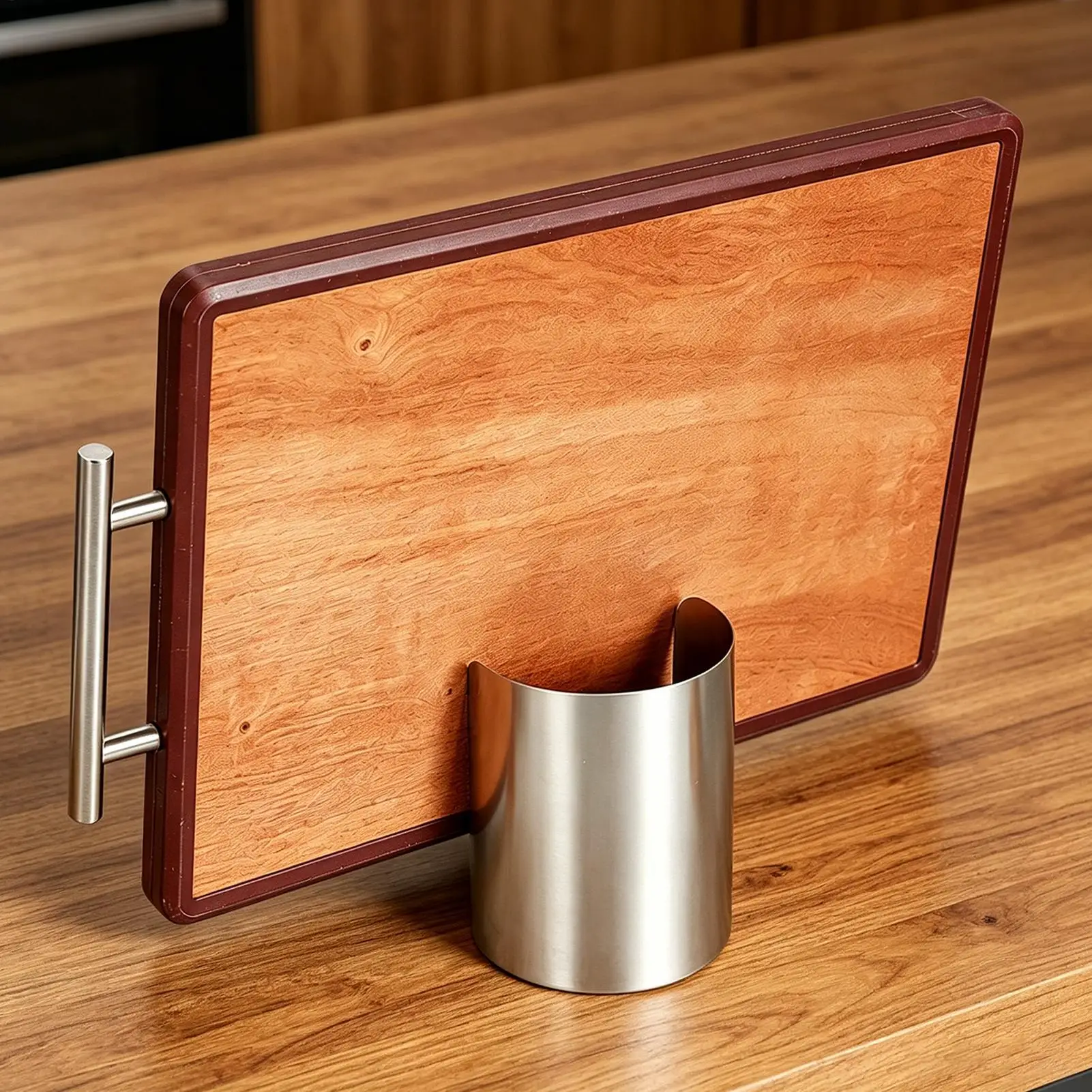 Stainless Steel Pot Lid Storage Rack Heat-Resistant Stable Spatula Holder Non-Slip Vertical Spoon Holder Dinning Table