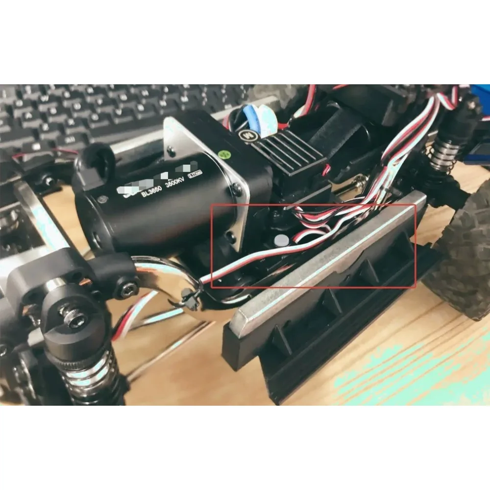 RC Crawler Side Step Upgrade Parts Custom Weight Balance Foot Pedal For MJX H12P 1/12 RC Car Modification Accessories