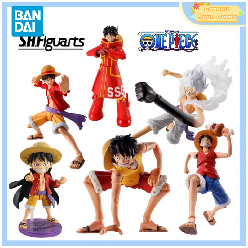

Оригинальные фигурки Bandai ONE PIECE SHF Monkey D. Luffy, аниме-фигурки, коллекционные игрушки, подарок для детей, любителей аниме и хобби.