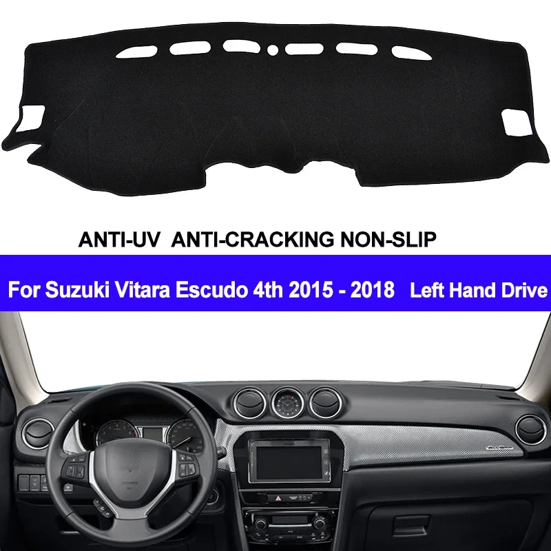 For Suzuki Vitara Escudo 4th 2015 2016 2017 2018 Car Accessories Protective Pad Dashboard Cover Silicone Non-Slip Mat Sunshade