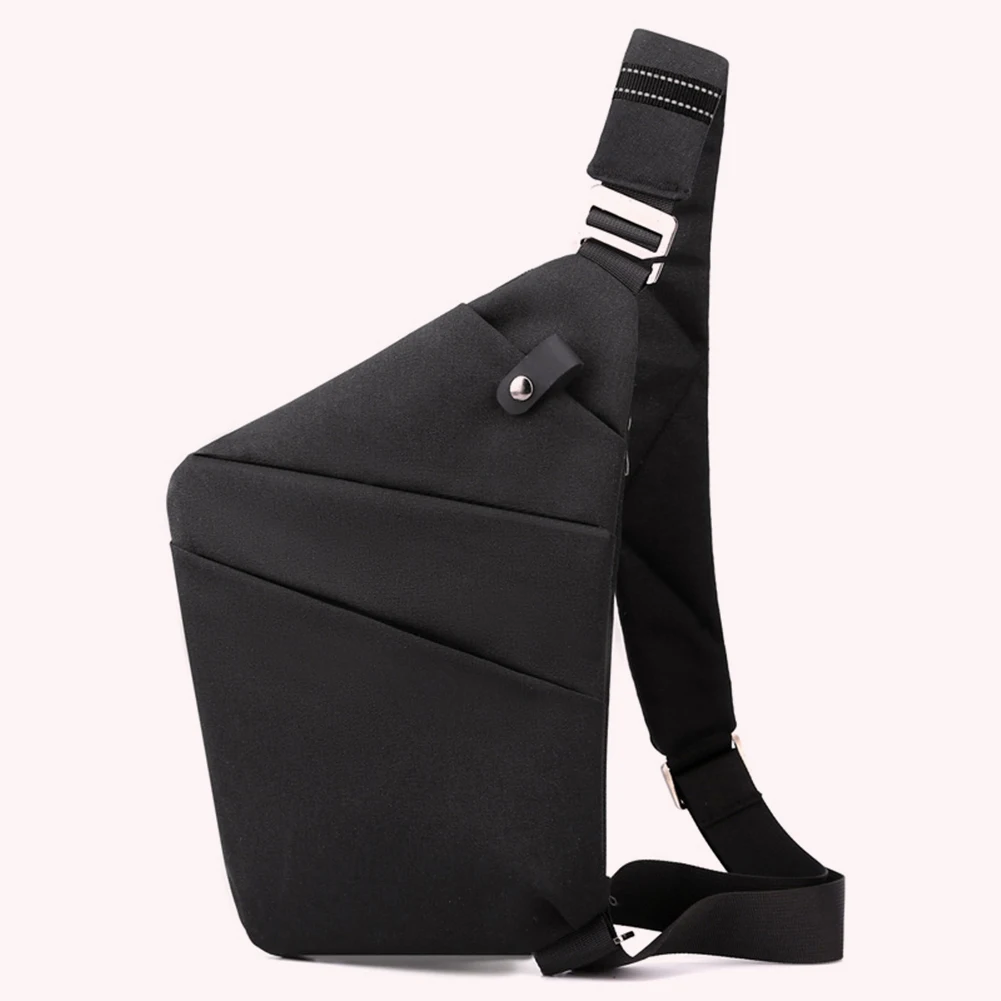 Male Handbags Anti-thief Storage Chest Bags Security Adjustable Strap Nylon Multifunctional Simple Portable for Outdoor Fitness