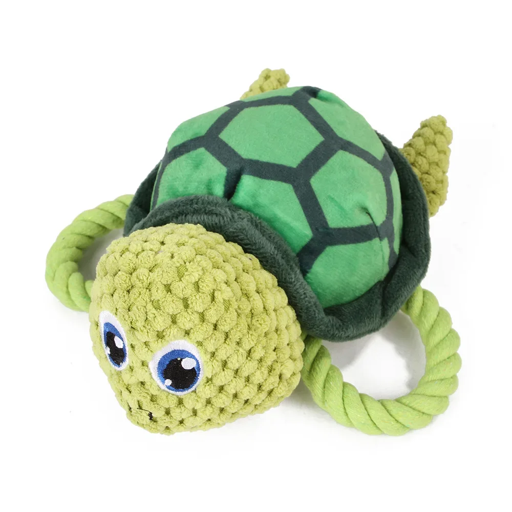 Pet Supplies Plush Shark Turtle Shaped Toy Voice Grinding Teeth Cleaning Dog Cartoon Pet Toy