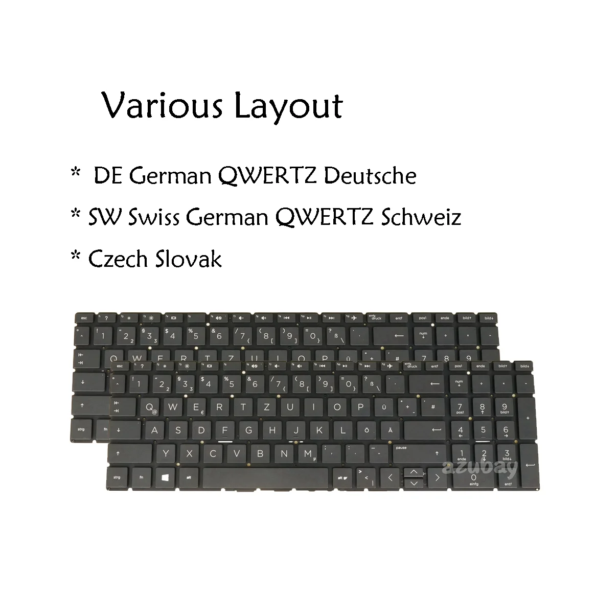 

Laptop Keyboard For HP 15-da 15t-da 15-db 15t-db 15g-dr 15s-dr 15q-ds 15s-du 15-dw 15g-dx 15-dy Swiss German QWERTZ Czech Slovak