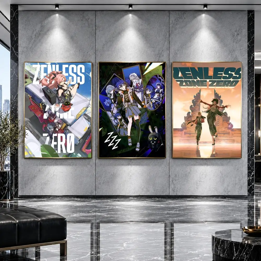 game Zenless Zone Zero Poster Poster HD Printing Premium Luxury Style Wall Art Home Decor For living room Bedroom Gift