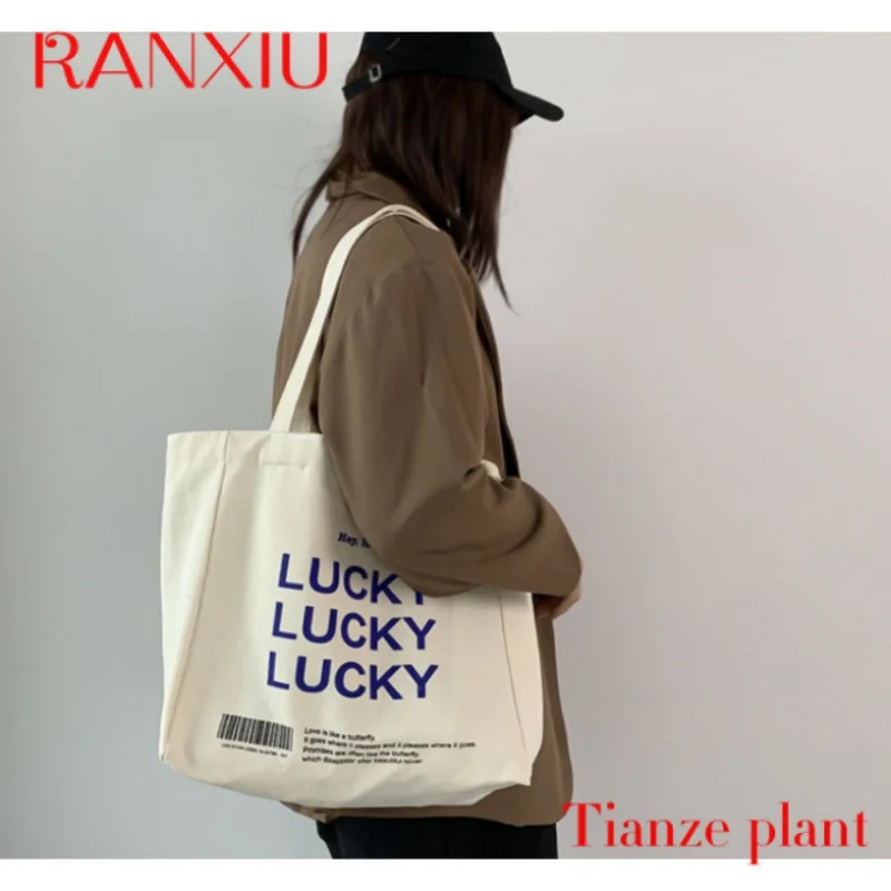 Öko-Baumwoll-Einkaufstasche mit mehreren Taschen Segeltuch tasche mit individuellem Logo