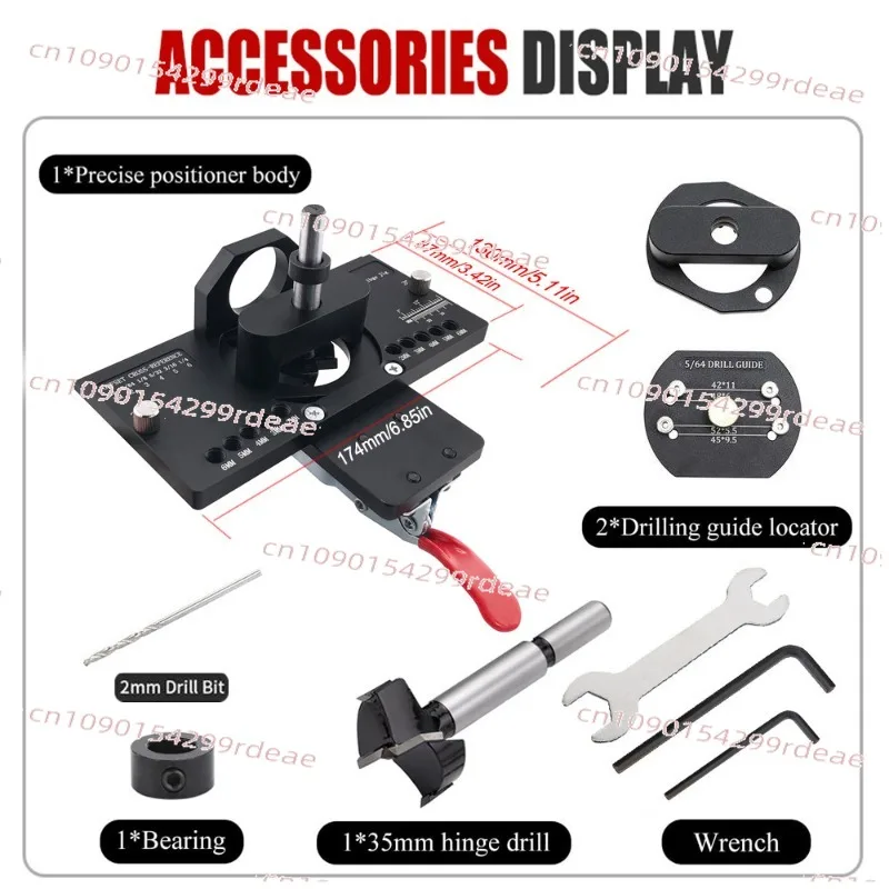 

Woodworking hinge opener Cabinet door Aircraft hinge punching Positioner Drilling auxiliary limit holder