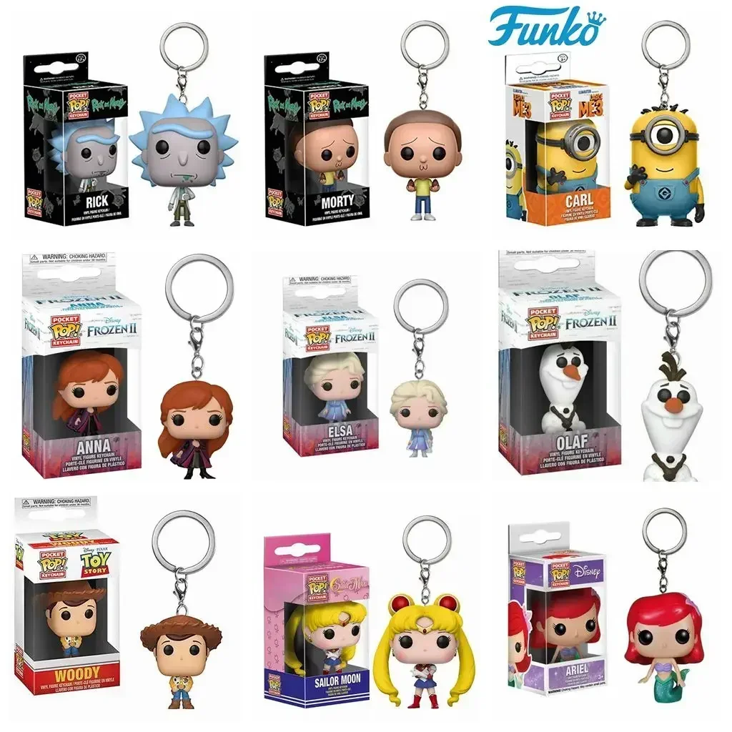 Новый брелок Funko Disney Frozenn 2 Эльза Анна Олаф История игрушек Pixar EVE WALL-E Игрушки Кукла Игра Джона Снег Сейлор MoonThrones Игрушка