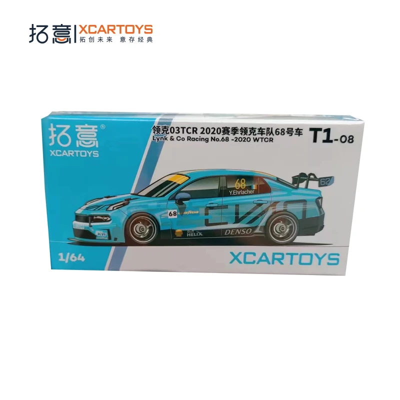 XCARTOYS 1:64 Lynk & K 03 TCR Shell Fleet alloy miniature car model, adult collection pieces, boys toys,children's holiday gifts