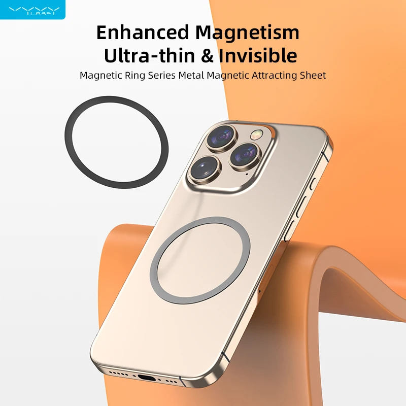 

VYVYLABS Magsafe Universal Magnetic Plate Ring Metal Sticker Support Wireless Charger Metal Plate Sheet for Magnetic Car Holder
