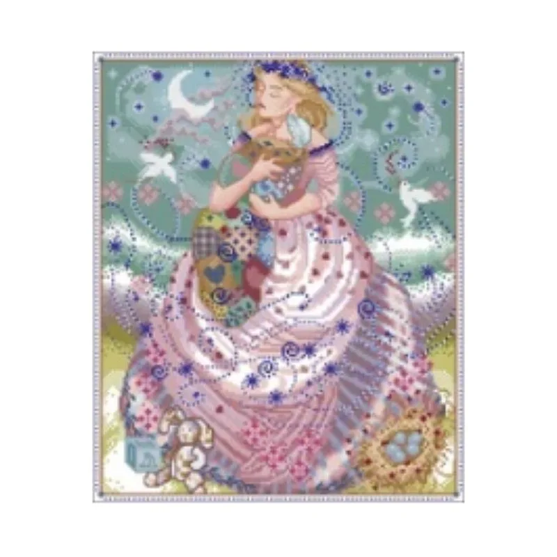 

YIXIAO Counted Cross Stitch Kit Cross stitch RS cotton with cross stitch Haejbgqs MD-11