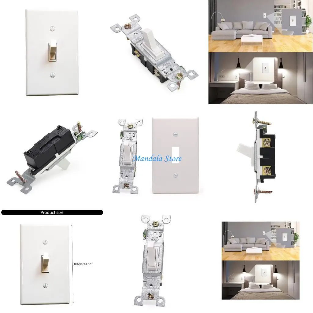 

U2JC Single Poles 3 Way Compatible Dimmer Switches Simple Installs for Stair Hallways