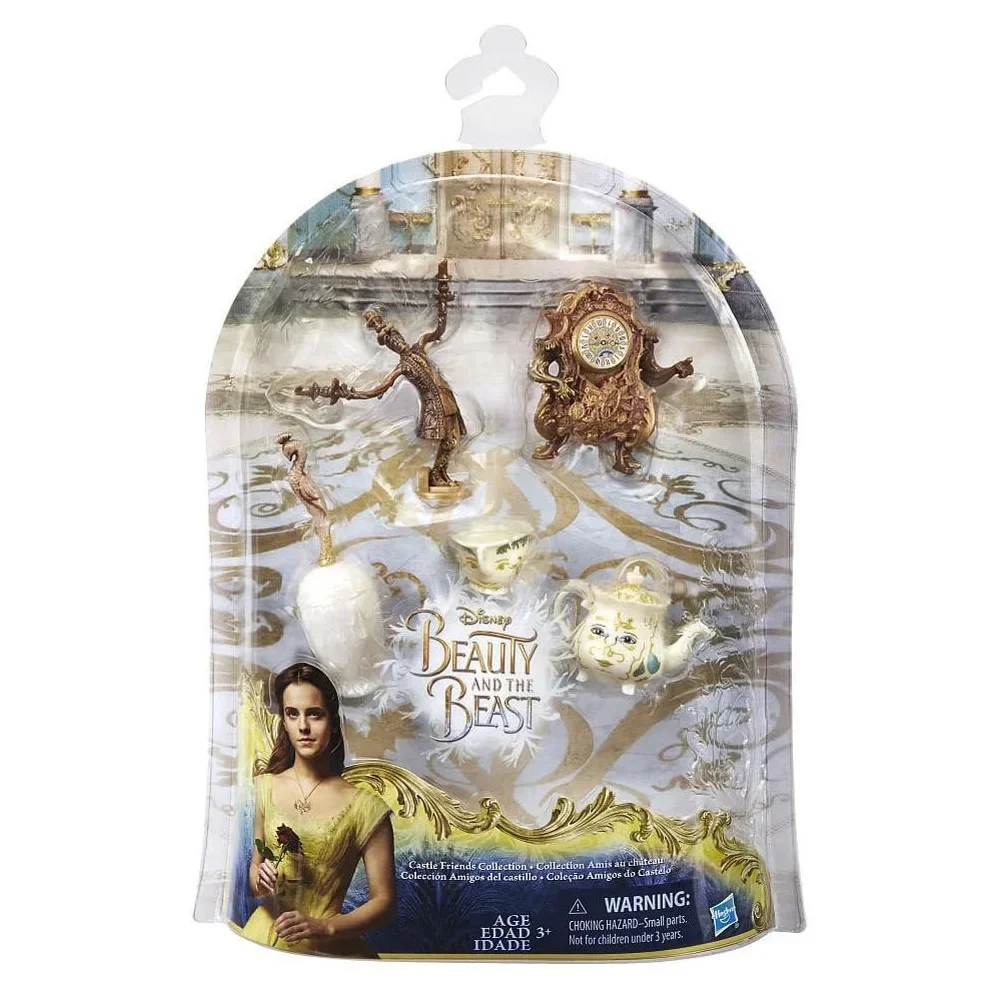 ديزني الأميرة الجمال والوحش شخصيات صغيرة الجدول الحلي جرس السيدة بوتس لوميير كوجسورث نموذج لعب الاطفال لعبة هدية