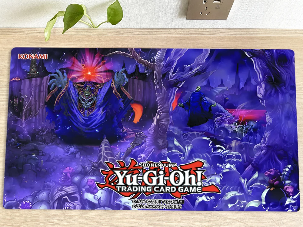 

YuGiOh Table Playmat Zombie World TCG CCG Mat Trading Card Game Mat Mouse Pad Gaming Play Mat 60x35cm Free Bag