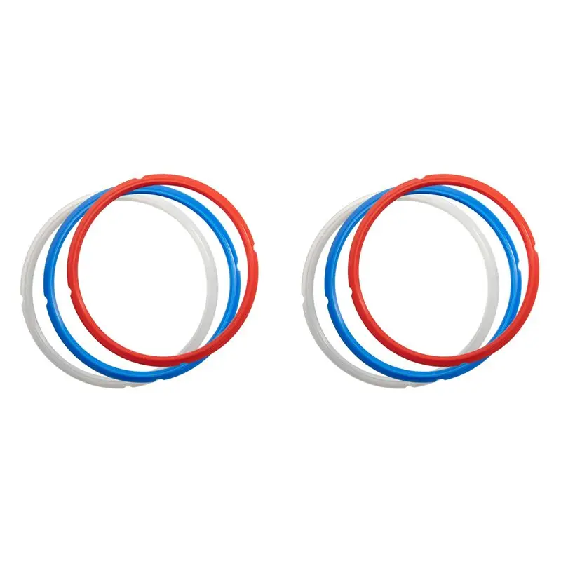 A84X-6 Pack Sealing Rings For Ninja Foodi 8 Quart Silicone Gasket Accessories Rubber Sealer Replacement For Air Fryer