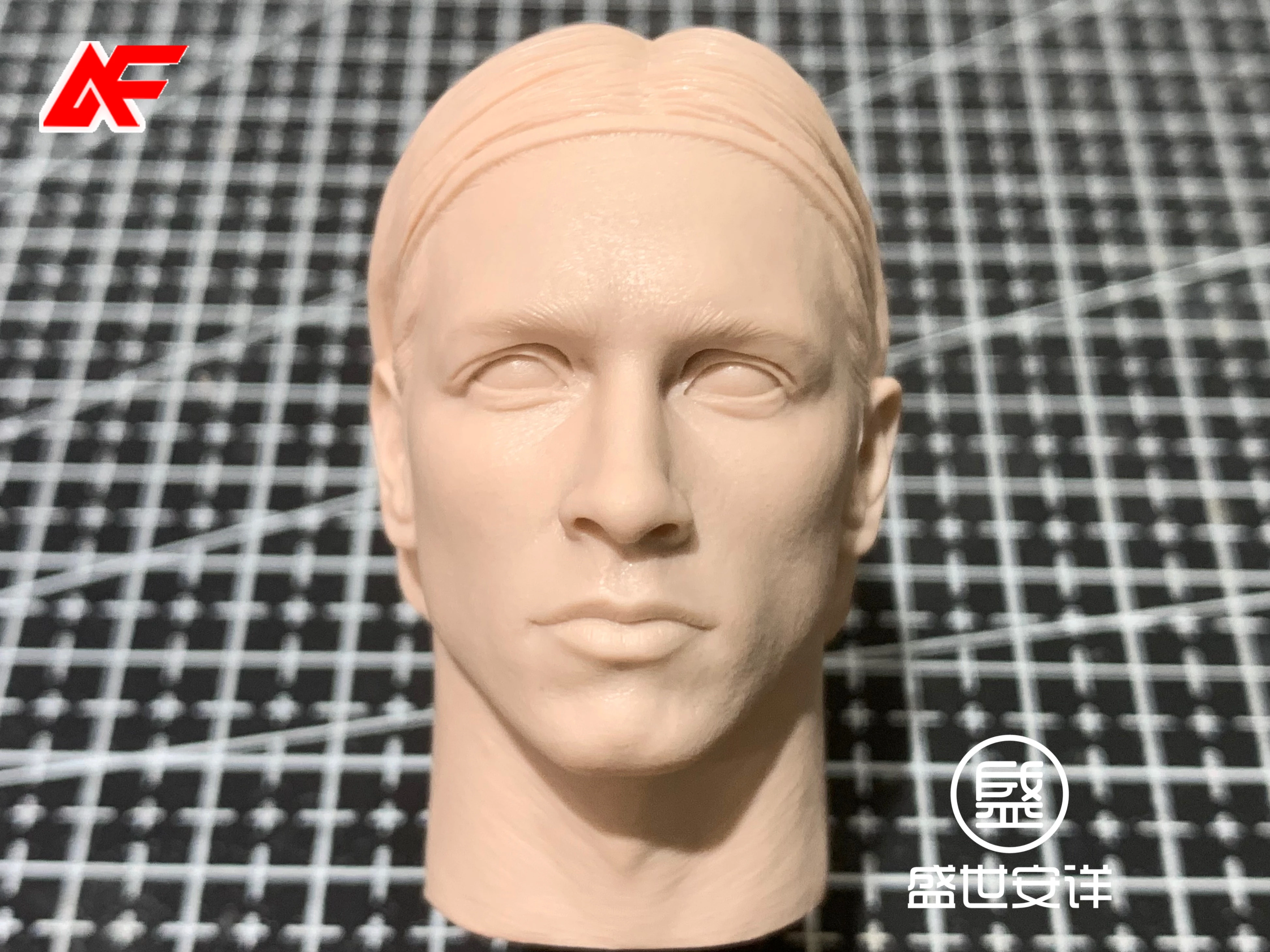 Unpainted 1/6 Scale Football Player Fernando Jose Torres Sanz Head Model For 12 inches Male Action Figure Body