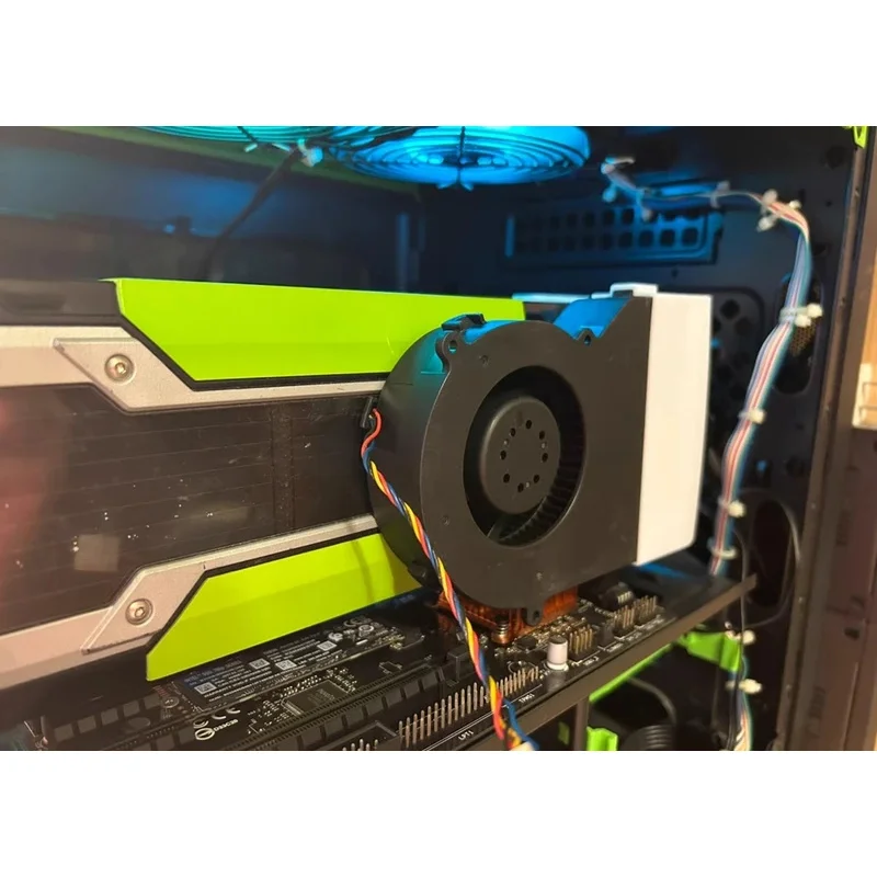 For NVIDIA Tesla M10 M60 GPU graphics card cooling U-type turbo fan short 3D printing materials