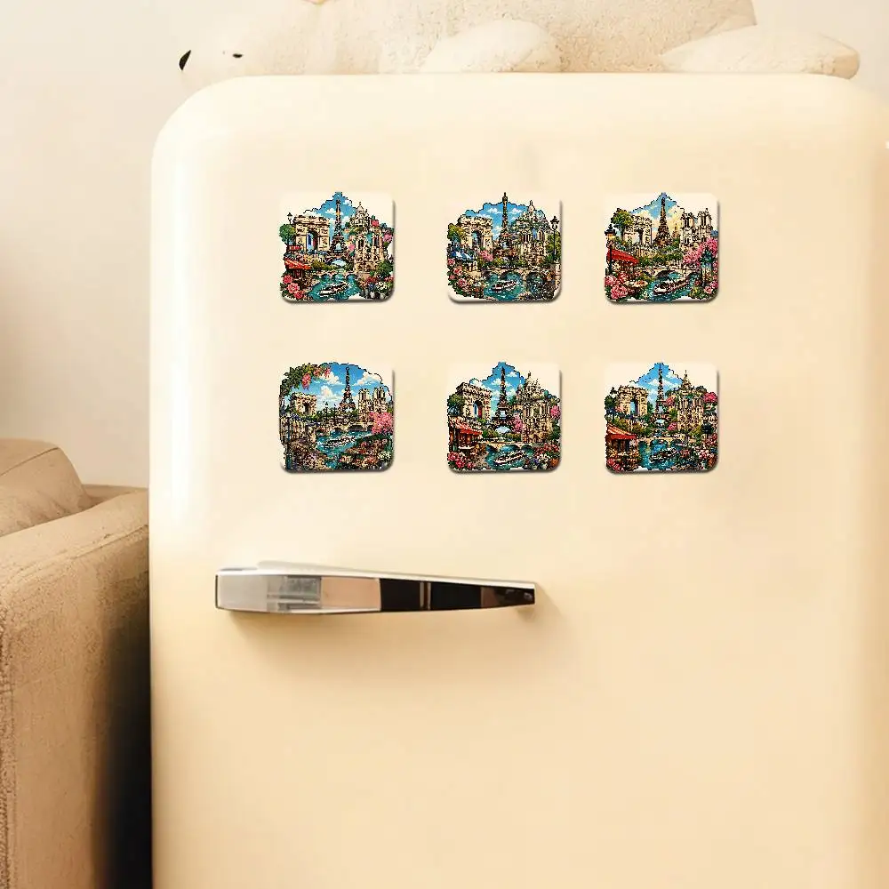 Funny Paris Refrigerator Magnets For Dishwasher/ Refrigerator/ Freezer, Whimsical Kitchen Decor
