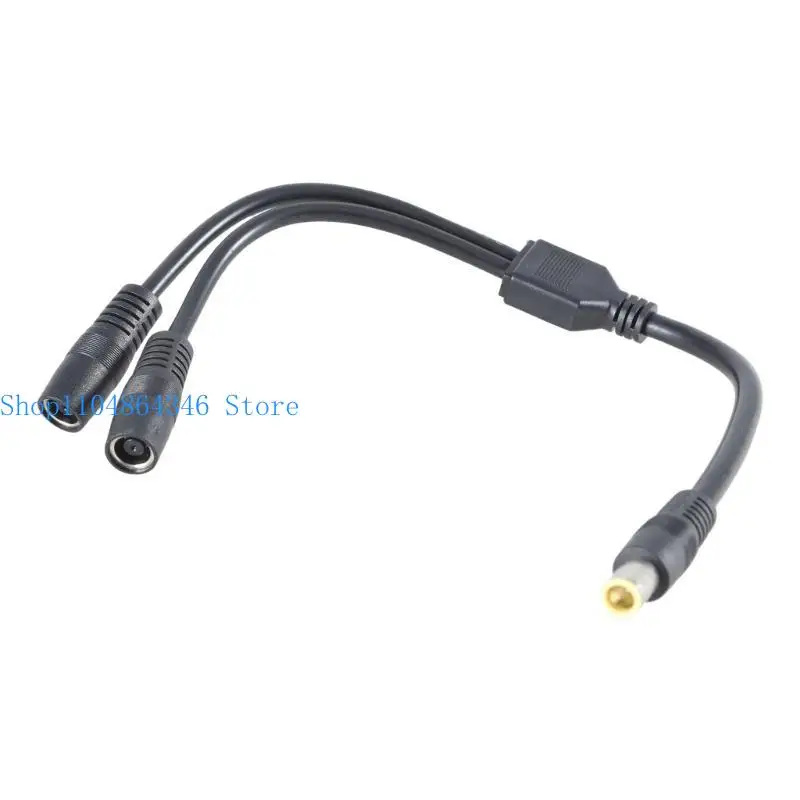 652F DC7909 Y Splitter Adapter Cable 7.9x5.5mm Power Supply Wire 1 Male to 2 Female
