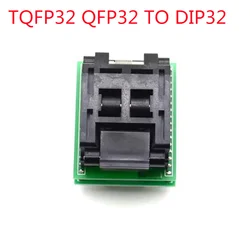 IC Programmer Adapter, Chip Test Socket, Burning Seat, Integrated Circuits, TQFP32, QFP32, to DIP32