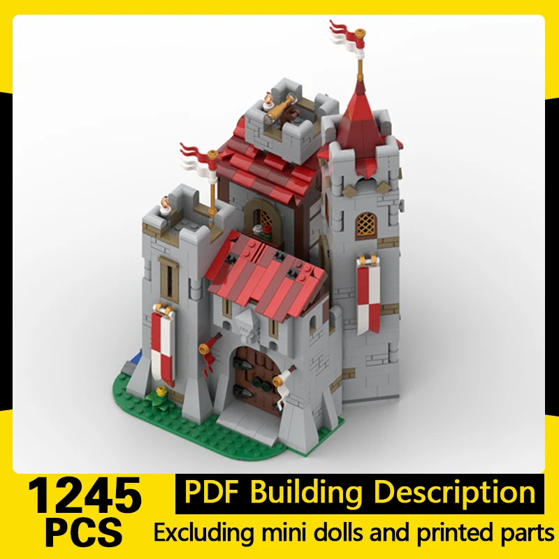 

Medieval Castle Model MOC Building Bricks River Rock Castle Modular Technology Gifts Holiday Assemble Children Toys Suit
