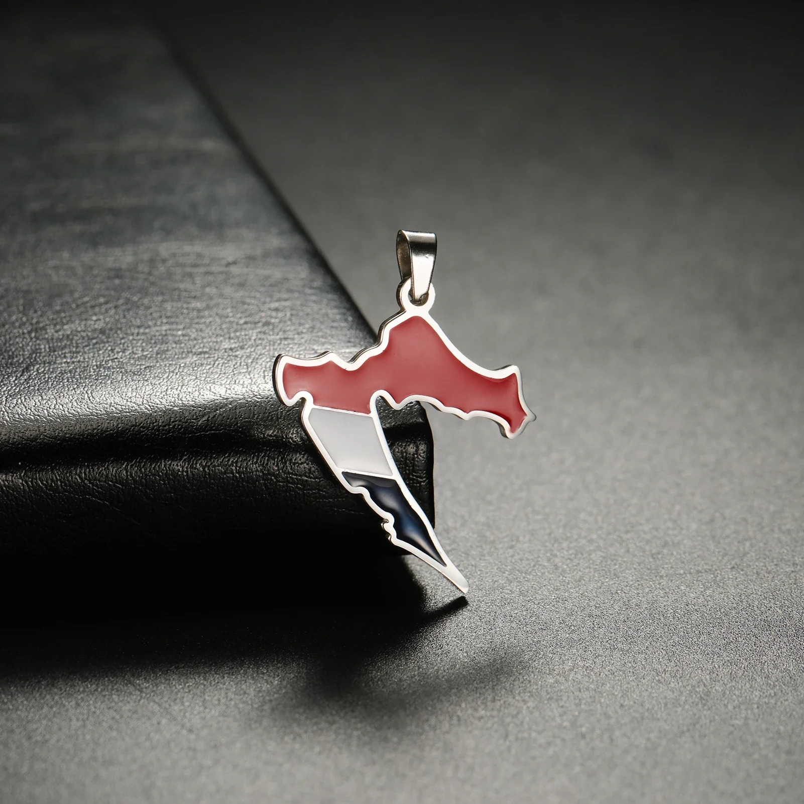 Croatia National Map Stainless Steel Pendant DIY Can Be Made as Necklace Accessory for Men and Women