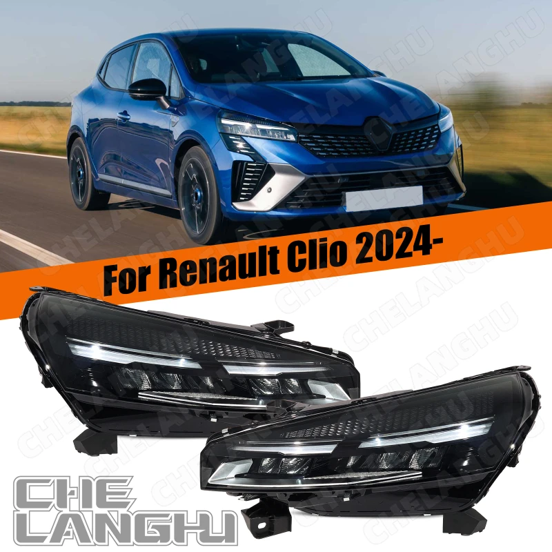 

Передняя фара для Renault Clio V 2024, хэтчбек, новая, светодиодная, с указателем поворота, левостороннее управление, для автомобиля.