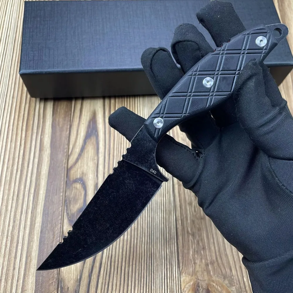 

Новый тактический нож V040 с фиксированным клинком из стали 8Cr13Mov, рукоять G10, для охоты и туризма, многофункциональный инструмент EDC