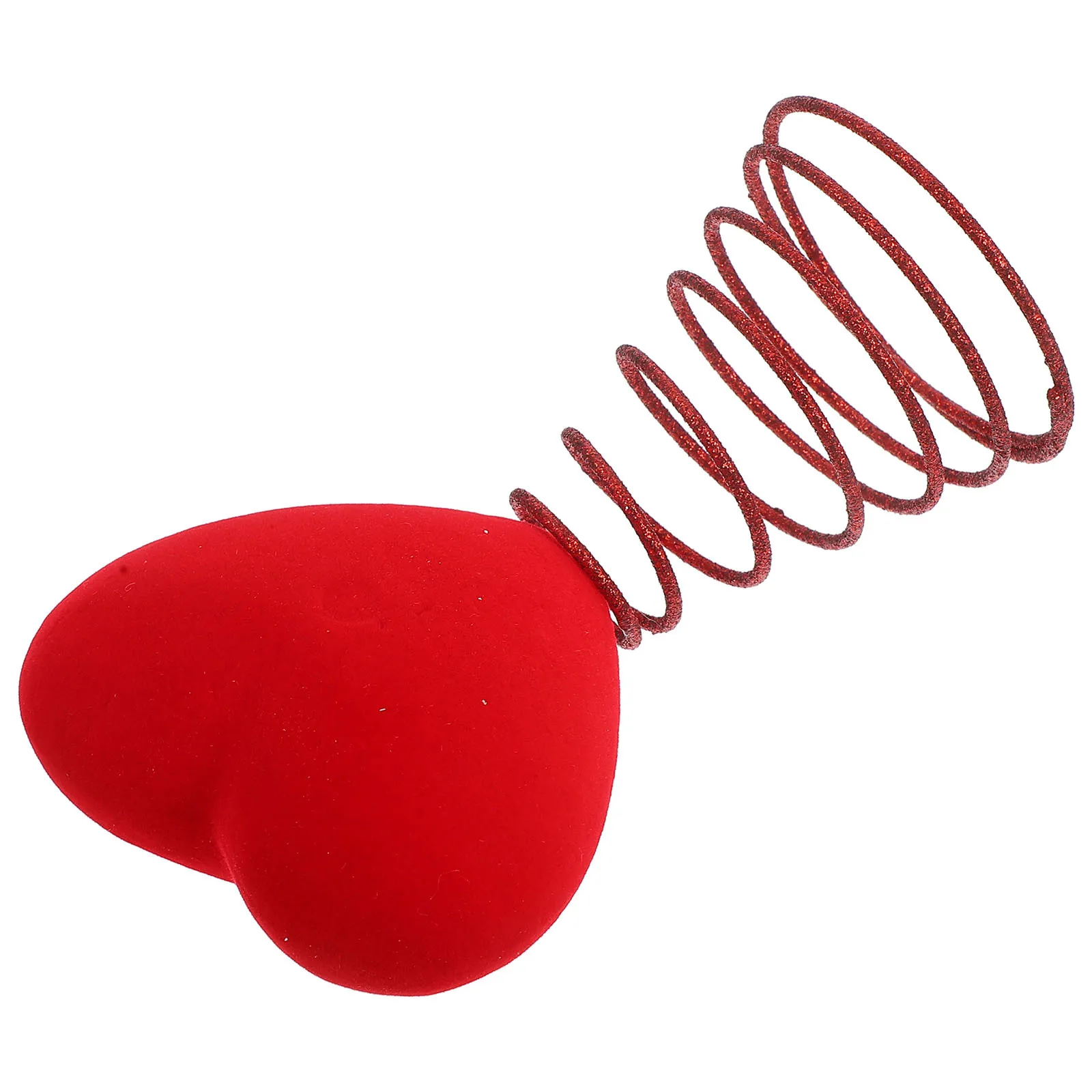 

Red Heart Valentine's Day Tree Top Ornament Glitter Romantic Wedding Decoration Love Shape Tree Ornament Party Supplies