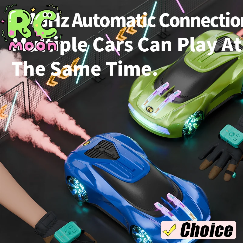 

Y1805 New Remote Control Stunt Car Gesture Shooting With Light Sound Flame Spray 2.4G Electric Car Toys For Kids Birthday GIfts