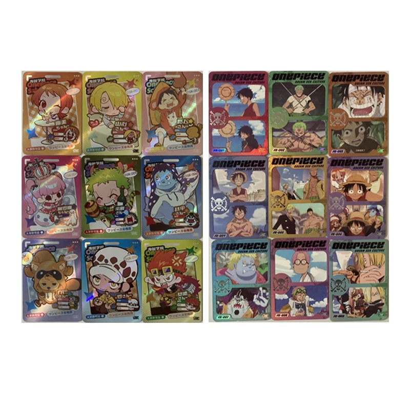 Japanese Anime One Piece Card Set Nws Nkr Fr Yamato Monkey D. Luffy Collectible Cards Christmas Birthday Gifts Children's Toys