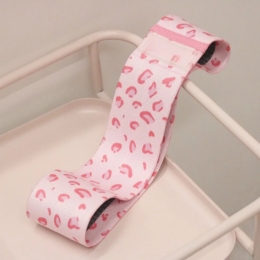 

Yoga Elastic Ring Fitness Resistance Belt Female Buttocks Strength Training Stretching Pulling Belt Hip Ring Leopard Pattern