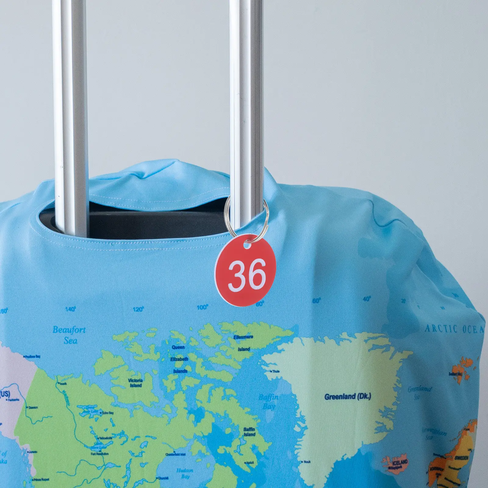 50Sets Round Number Tags Acrylic Portable Hanging Number Tags with Rings for Marking Identification Queue Management