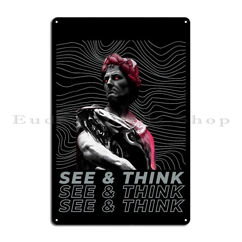 Caesar Julius See And Think Stickersart0 Metal Sign Designer Wall Decor Club Party Design Living Room Tin Sign Poster
