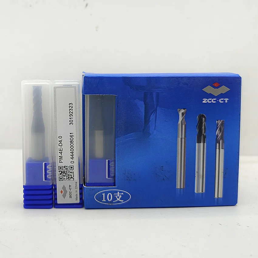 PM-4E-D4.0/PM-4E-D4.5/PM-4E-D5.0/PM-4E-D5.5/PM-4E-D6.0 ZCC.CT CNC PM-4E Frese piatte a 4 flauto Frese 4T