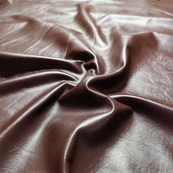 0.4mm Red Brown Sheepskin.First Layer Leather. Real Leather Fabric Handmade DIY For Leather Repair.leather Skirt.Whole Sheepskin