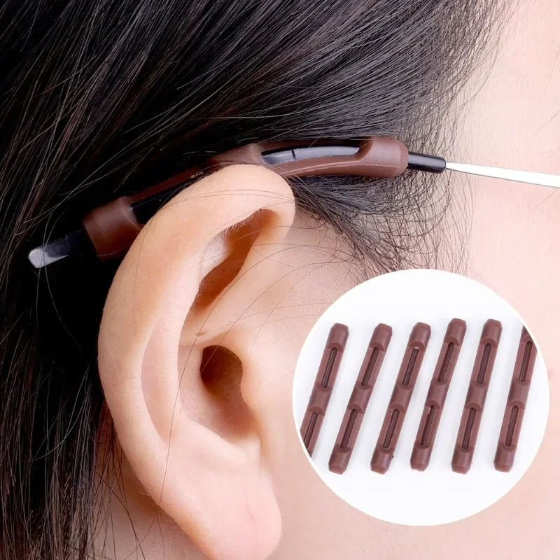 Silicone Glasses Leg Anti-slip Cover Ear Support Sleeves Anti-lost Fixed Glasses Set Ear Hook Elastic Glasses Legs Accessories view 2