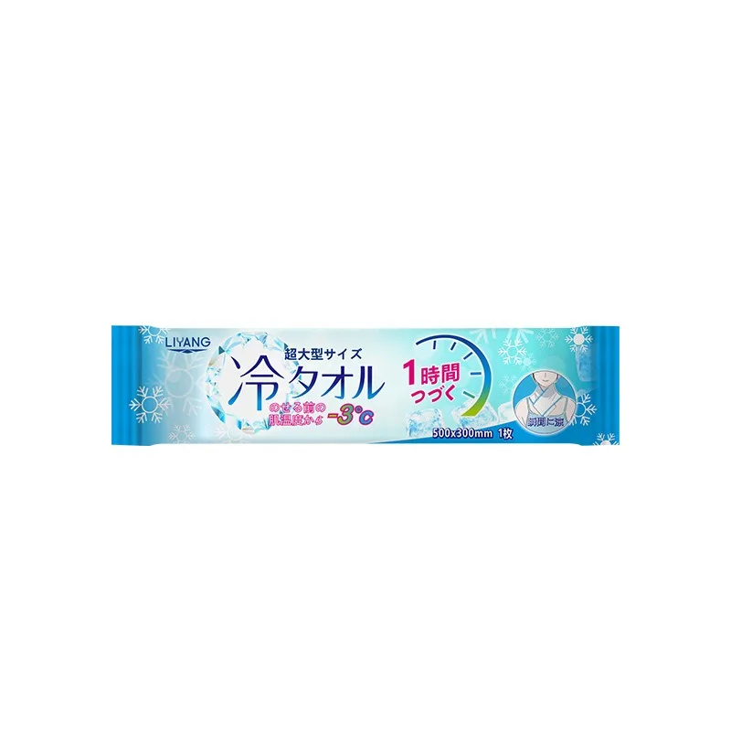 Extra Large Cooling Wet Wipes Instant Ice Cold Refreshing Summer Portable Oversized Sweat Wipes for Adult Sport Outdoor Driving
