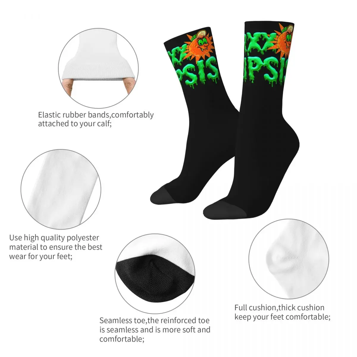 Fashion Men's Socks Feid Ferxxo Tour 2024 New Accessories Cute Ferxxocalypse High Quality Socks All Seasons