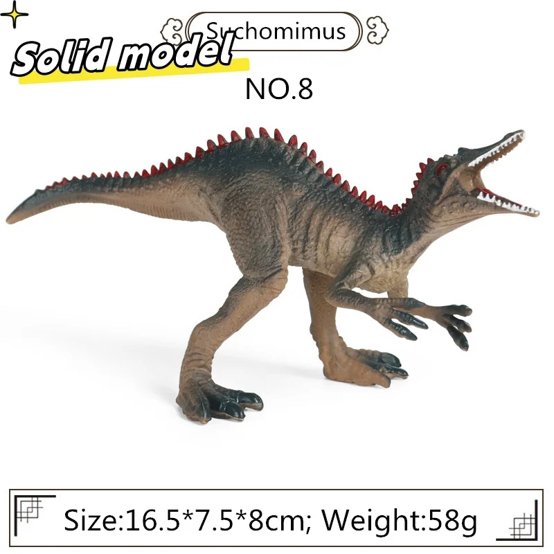 Mini Jurassic Dinosaur Action Doll Simulation Solid Retro Crocodile like Children's Christmas Gift Model Toy