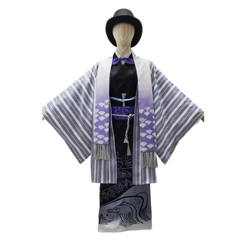 

Game Twisted-Wonderland Jade Leech Cosplay Costume Unifrom Men Women Kimono coat hat Adult Outfits Fancy Party for Halloween