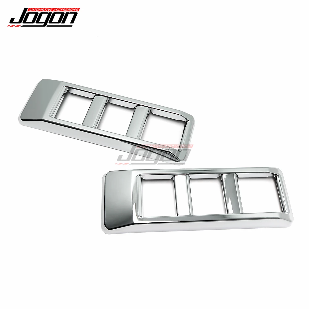 ABS Chrome Car Side Body Fender Vent Cover Trim For Toyota LC70 Series J70 LC70 LC71 LC76 LC78 LC79 FJ70 FJ71 FJ76 J79 Pickup