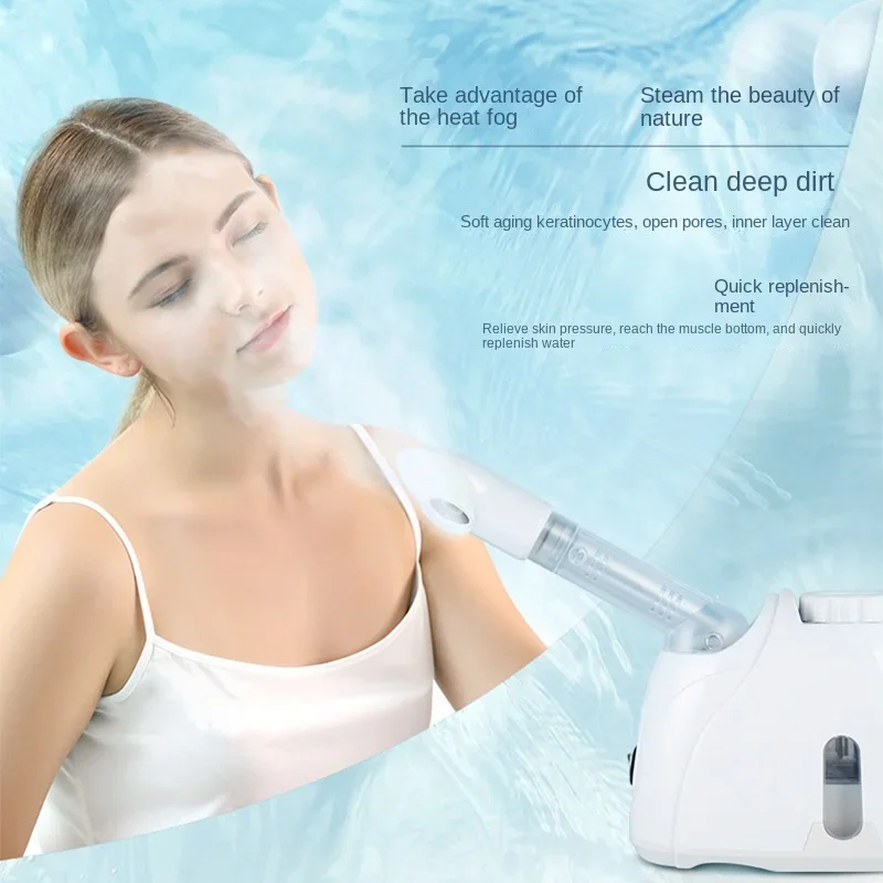 

Hot-spray facial steamer nano-spray hydrator household pore opening spray