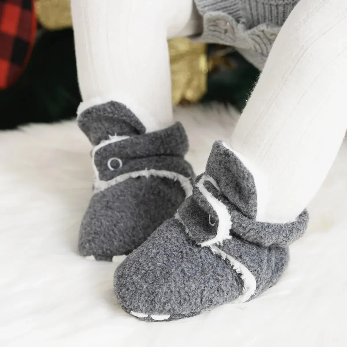 MRovior-Chaussettes douces pour bébé, chaussons pour tout-petits, chaussons pour bébé garçon et fille, chaussons pour premiers marcheurs, chaussettes chaudes anti-brûlure, chaussures CPull pour bébé, hiver