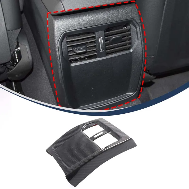 

Suetlcoity For BMW 4 Series G22 20-25 Real Carbon Fiber Car Rear Air Outlet Anti-kick Frame Cover Trim Interior Car Accessories