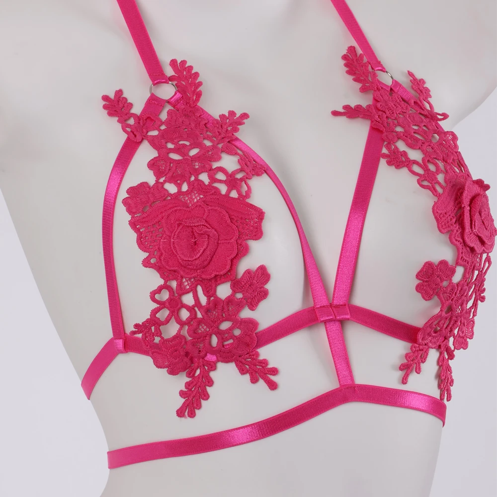 صنم جنسي الملابس الداخلية النسائية الساخنة النساء الملابس الداخلية المثيرة مجموعات الأزهار الملابس الغريبة انظر من خلال الصدرية موجز شهر العسل استخدام خاص