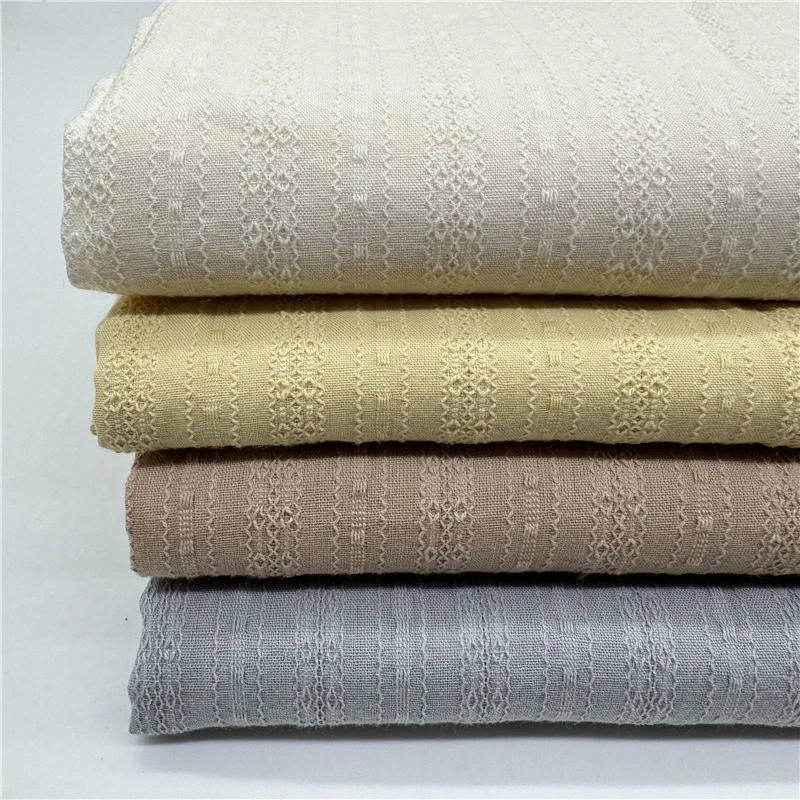 

1 метр марлевая ткань для дома, 100% хлопок, текстурированная свежая полоска, женское платье-рубашка, детская одежда, дышащий легкий модный материал