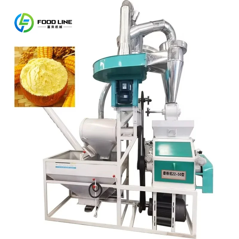 Customized New Commercial Corn Maize Flour Milling Machine Automatic Feeding Dust Removal